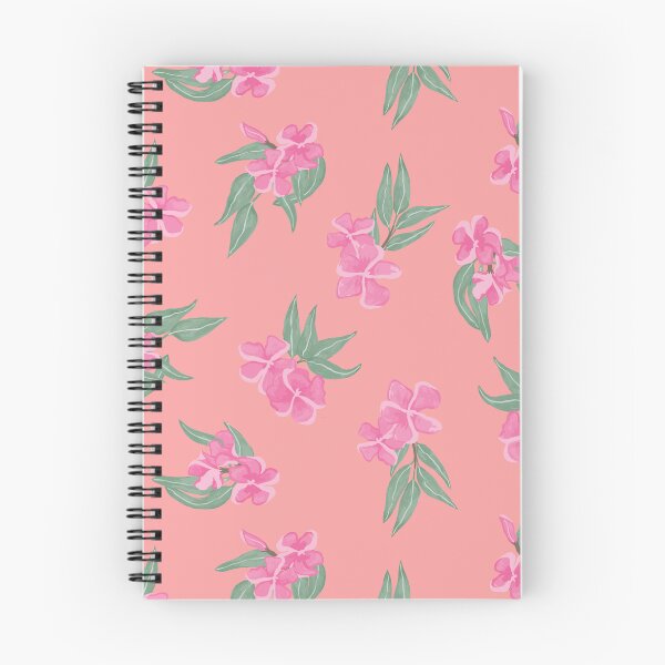 Item preview, tossed oleander - toxic summer - orange light pink designed and sold by Stephanie Fiona Design.
