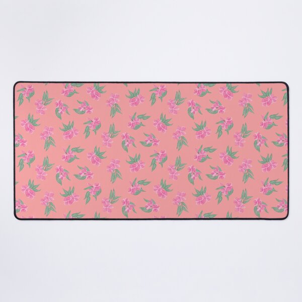 Item preview, tossed oleander - toxic summer - orange light pink designed and sold by Stephanie Fiona Design.