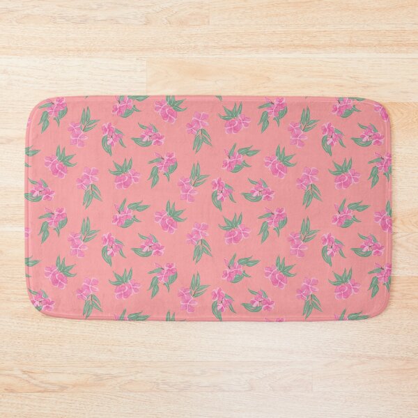 Item preview, tossed oleander - toxic summer - orange light pink designed and sold by Stephanie Fiona Design.