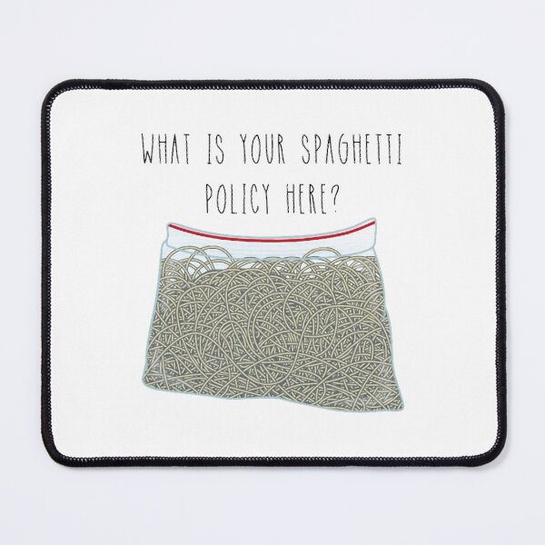 Item preview, Funny What Is Your Spaghetti Policy Sticker designed and sold by BriceLapres.