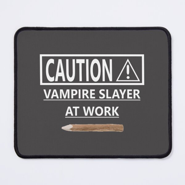 Item preview, Caution Vampire Slayer Graphic Design for Fans of Horror and Fantasy designed and sold by Abd-Amr.