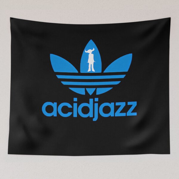 Item preview, Acid Jazz Jamiroquai Blue White designed and sold by RetroXylora.