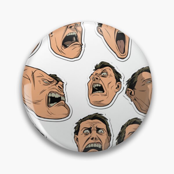 Item preview, Exaggerated Screaming Faces Cartoon Expression designed and sold by NicolasGlowArt.