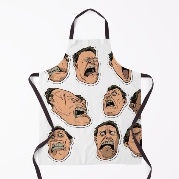 Item preview, Exaggerated Screaming Faces Cartoon Expression designed and sold by NicolasGlowArt.