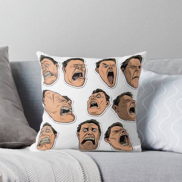 Item preview, Exaggerated Screaming Faces Cartoon Expression designed and sold by NicolasGlowArt.