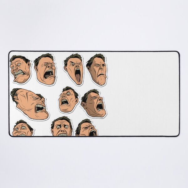 Item preview, Exaggerated Screaming Faces Cartoon Expression designed and sold by NicolasGlowArt.