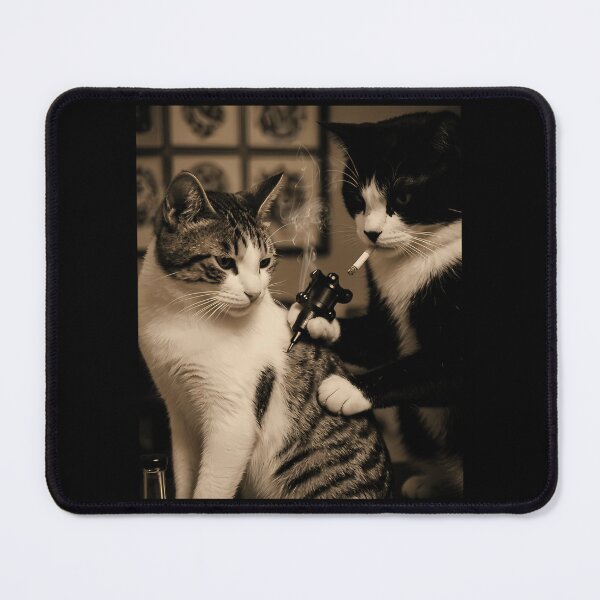 Item preview, Retro Cat Tattoo Meme designed and sold by OldSchoolCubak.