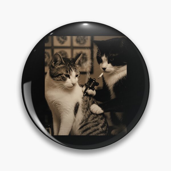 Item preview, Retro Cat Tattoo Meme designed and sold by OldSchoolCubak.