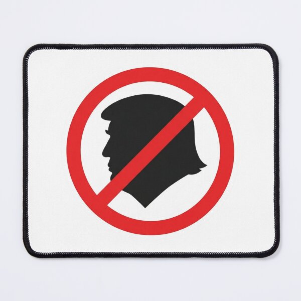Item preview, Anti Trump Protest Symbol No Trump Silhouette Anti MAGA Resistance Badge designed and sold by raedattia.