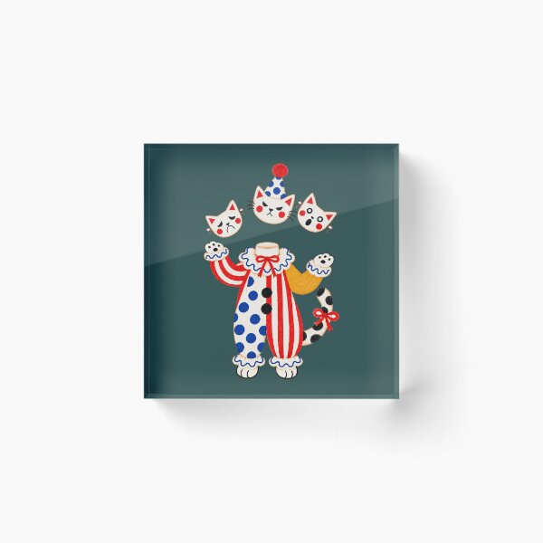 Item preview, Headless Clown Cat Juggling Emotions.Clowncore. designed and sold by CoCoArt-Ua.