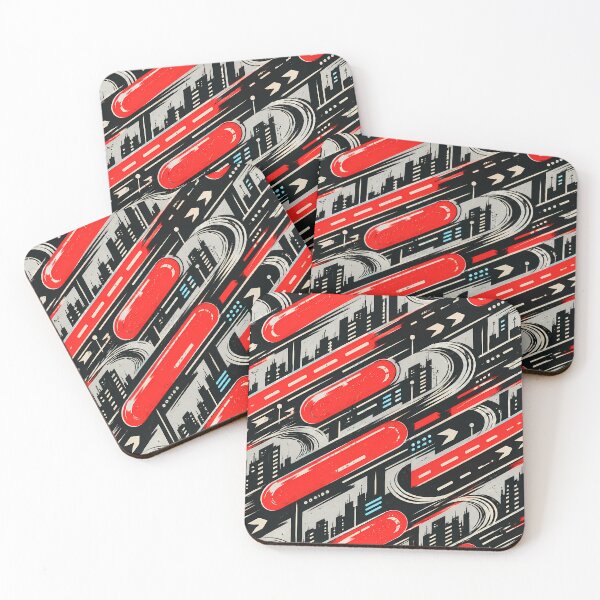 Item preview, Neo-Tokyo Capsule Lane Pattern designed and sold by agearb.