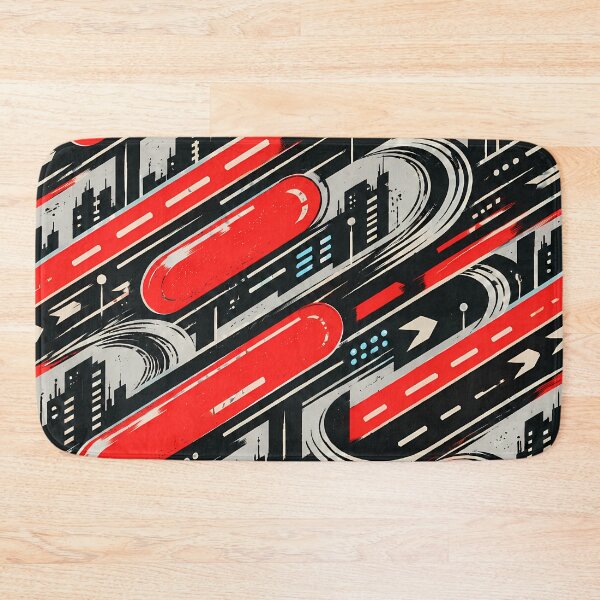 Item preview, Neo-Tokyo Capsule Lane Pattern designed and sold by agearb.