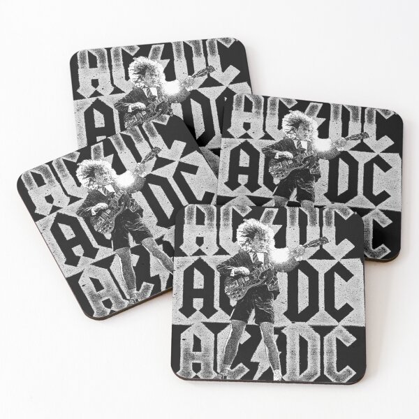 Item preview, Angus Young Stacked Logo designed and sold by RetroXylora.