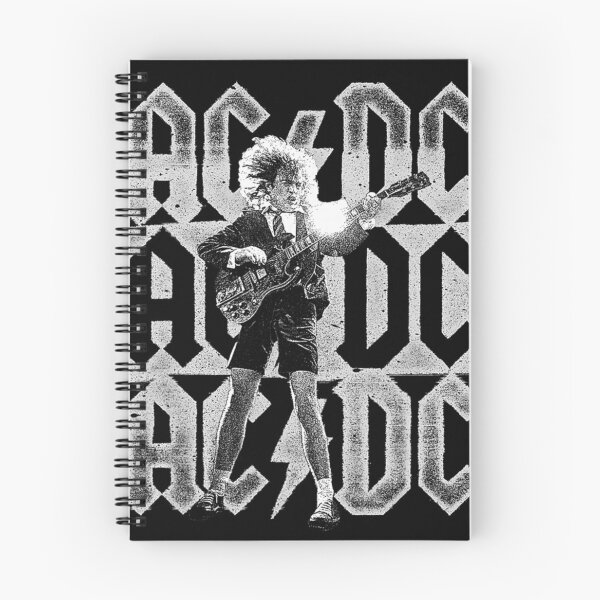 Item preview, Angus Young Stacked Logo designed and sold by RetroXylora.