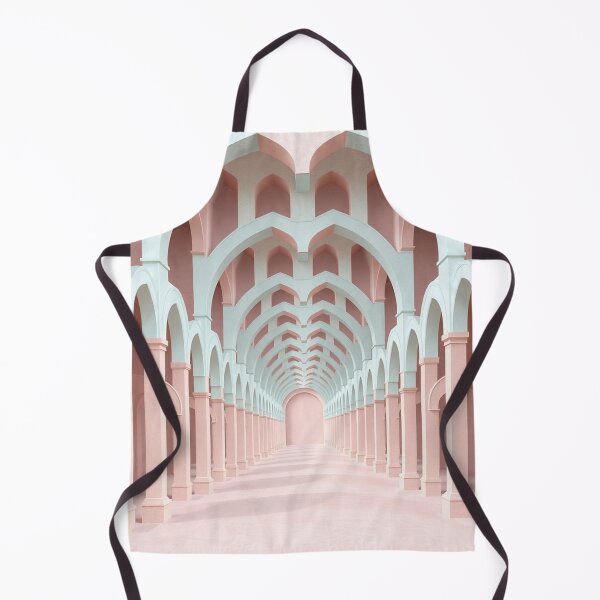 Item preview, Surreal Infinite Pastel Pink Archway Tunnel Architecture designed and sold by IntelliMindDesigns.