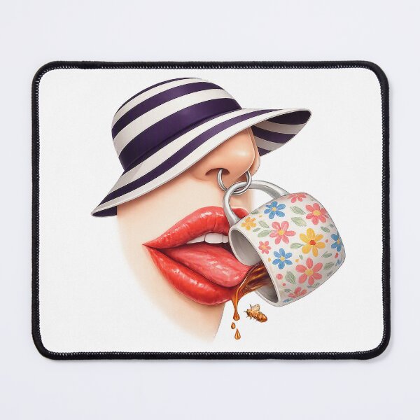 Item preview, Surreal Coffee Vision – Lips & Hat designed and sold by simplehcity.