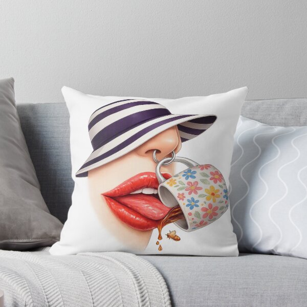 Item preview, Surreal Coffee Vision – Lips & Hat designed and sold by simplehcity.