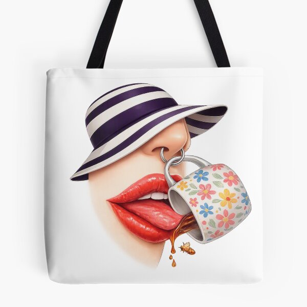 Item preview, Surreal Coffee Vision – Lips & Hat designed and sold by simplehcity.
