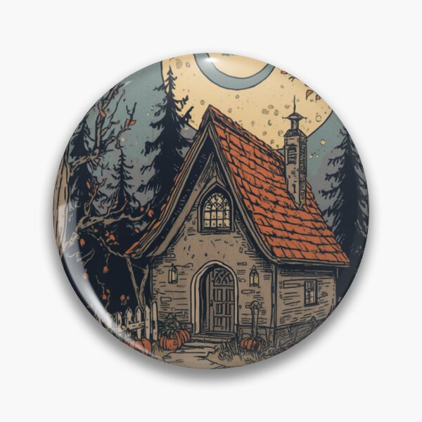 Item preview, Vintage Storybook Witch Cottage designed and sold by ChicTrendz.
