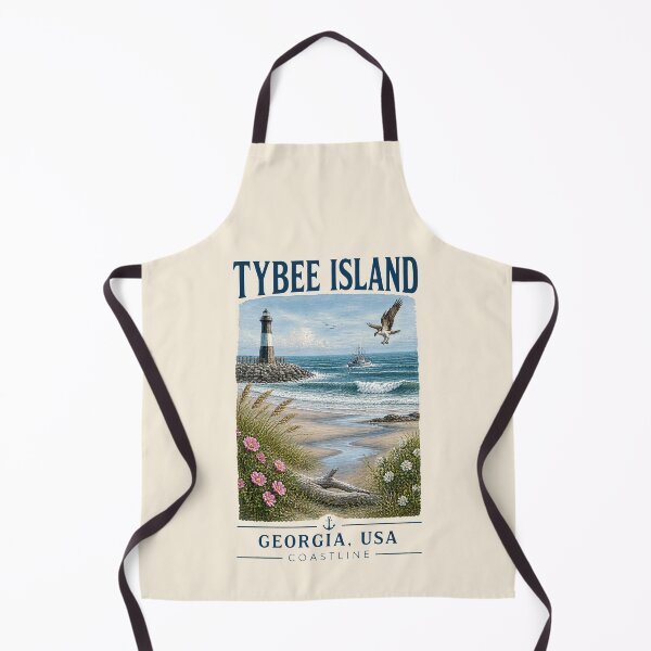 Item preview, Tybee Island, Georgia, USA [Vintage Illustration] designed and sold by elektronen.