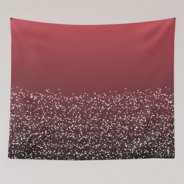 Item preview, Sparkly Star Red Black Ombre Pattern designed and sold by Zaya_art.
