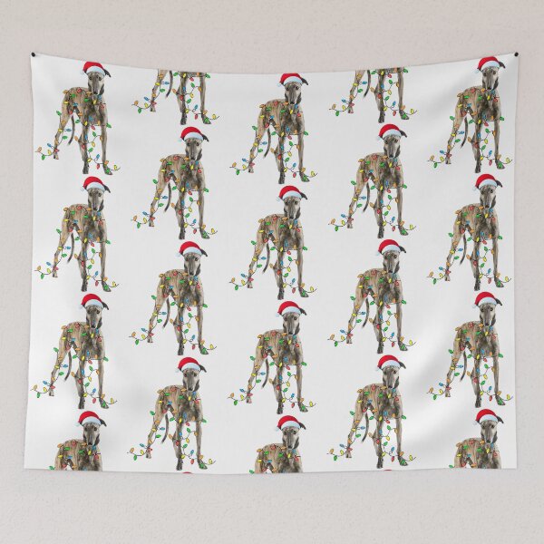 Item preview, Christmas Greyhound Gift Greyhound Funny Santa Hat Xmas designed and sold by Level3Visualsd.