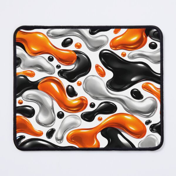 Item preview, Liquid Motion A Dance Of Black Orange And Silver designed and sold by KLERIKSTORE.