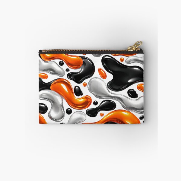 Item preview, Liquid Motion A Dance Of Black Orange And Silver designed and sold by KLERIKSTORE.