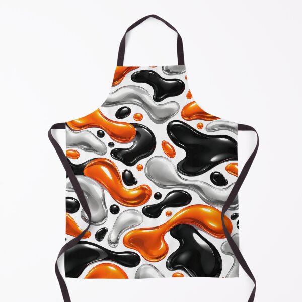 Item preview, Liquid Motion A Dance Of Black Orange And Silver designed and sold by KLERIKSTORE.