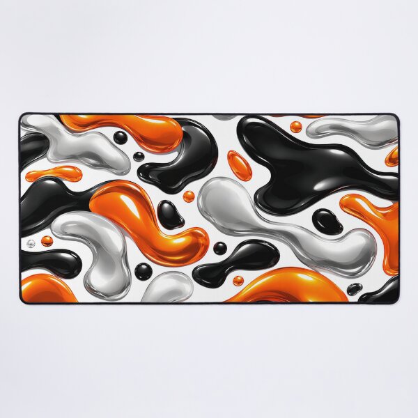 Item preview, Liquid Motion A Dance Of Black Orange And Silver designed and sold by KLERIKSTORE.