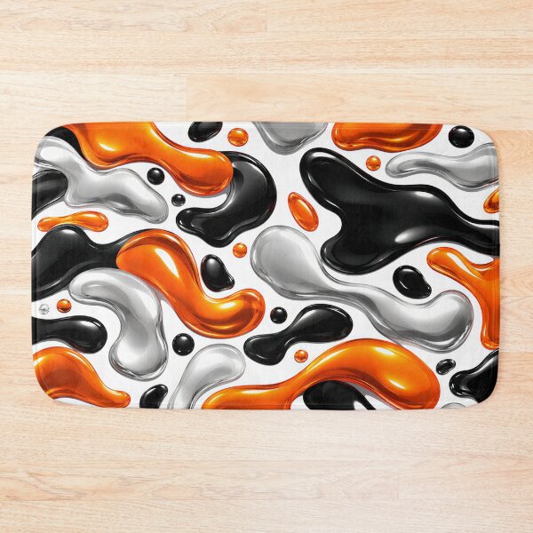 Item preview, Liquid Motion A Dance Of Black Orange And Silver designed and sold by KLERIKSTORE.