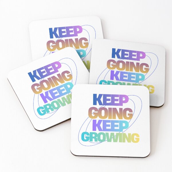 Item preview, Keep Going Keep Growing Motivational Typography Art designed and sold by serotonin75114.