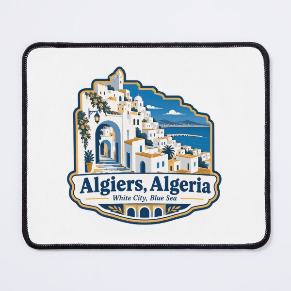 Item preview, Algiers Algeria White City Blue Sea Travel Souvenir designed and sold by Simsimah26Parks.