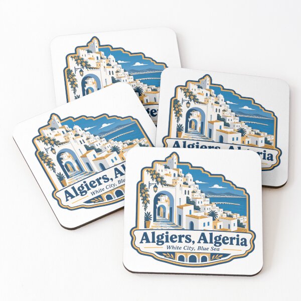 Item preview, Algiers Algeria White City Blue Sea Travel Souvenir designed and sold by Simsimah26Parks.