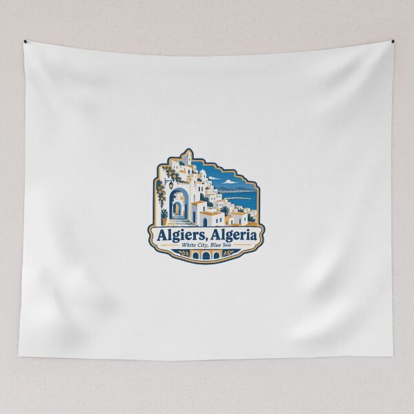 Item preview, Algiers Algeria White City Blue Sea Travel Souvenir designed and sold by Simsimah26Parks.