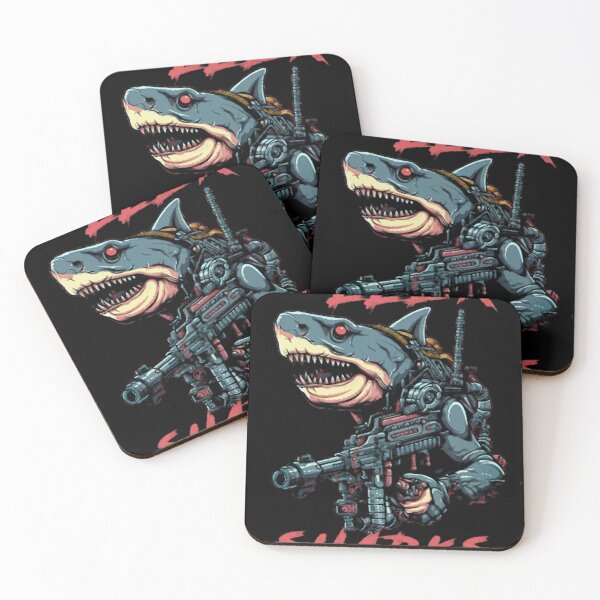 Item preview,  Futuristic Cyberpunk Robot Shark Laser Weapon designed and sold by BriceLapres.