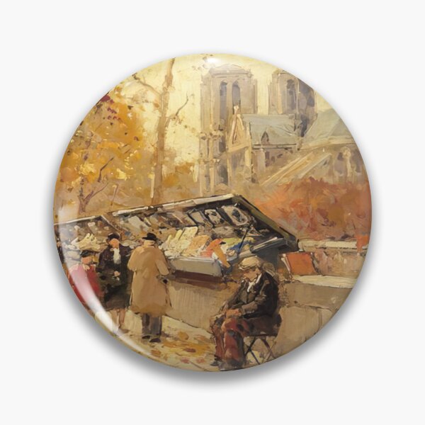 Item preview, booksellers along the seine notre dame view  by Edouard cortès - Edouard cortès artwork designed and sold by namikikkik.