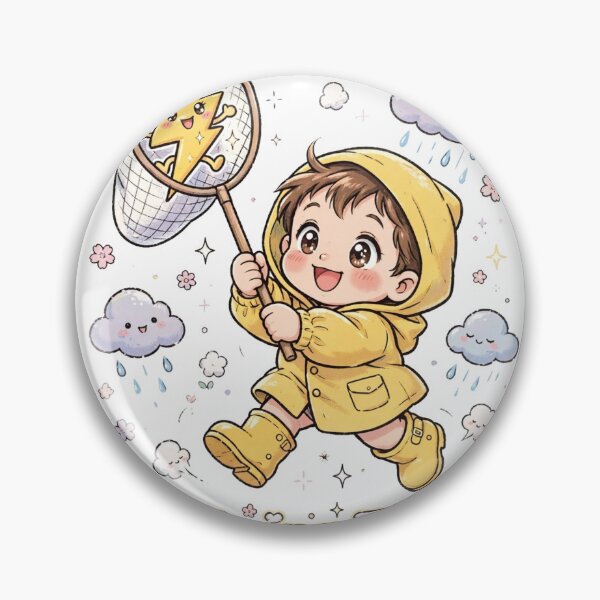 Item preview, Lightning Tamer | Cute Retro 90s Anime Baby Boy designed and sold by Tak-Treasures.