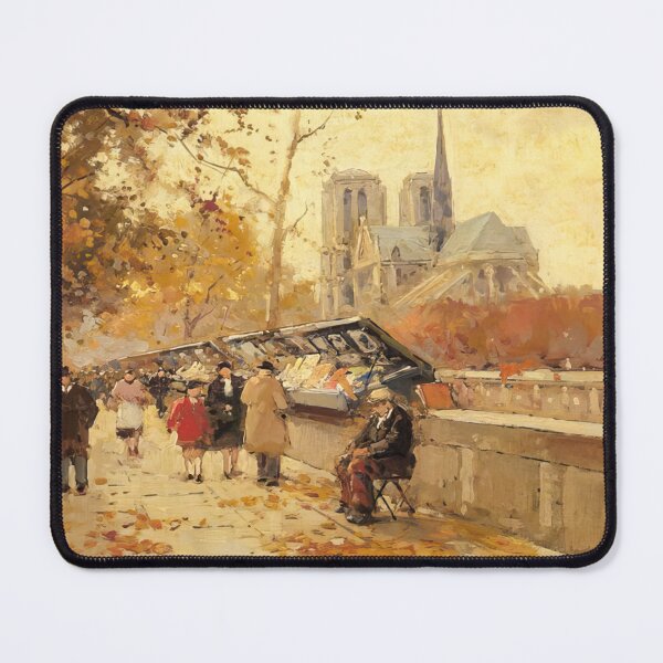 Item preview, booksellers along the seine notre dame view by Edouard cortès - Edouard cortès artwork designed and sold by namikikkik.