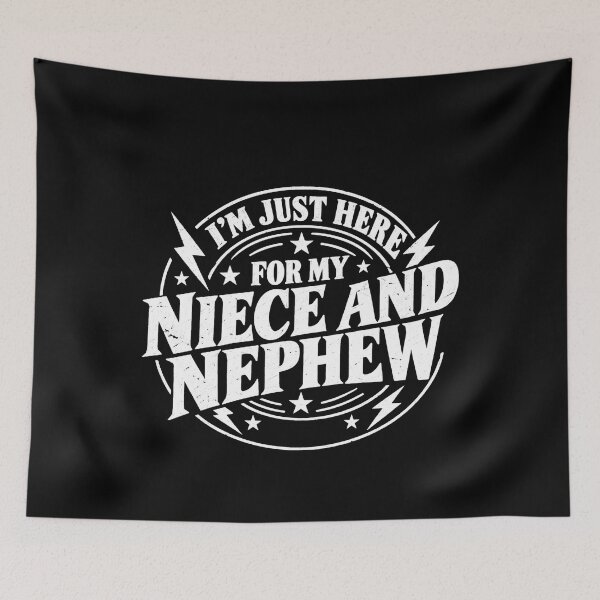 Item preview, I’m Just Here for My Niece and Nephew Funny Aunt Uncle Family Gift designed and sold by THREE LITTLE BEANS.
