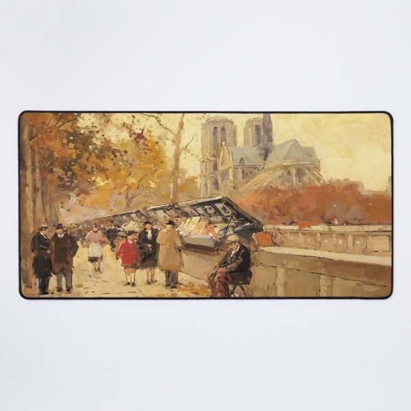 Item preview, booksellers along the seine notre dame view by Edouard cortès - Edouard cortès artwork designed and sold by namikikkik.