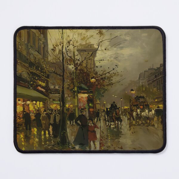 Item preview, boulevard a paris by Edouard cortès - Edouard cortès artwork designed and sold by namikikkik.