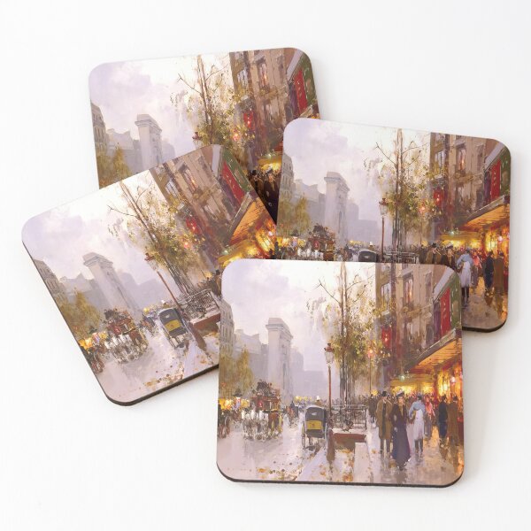 Item preview, boulevard bonne nouvelle paris by Edouard cortès - Edouard cortès artwork designed and sold by namikikkik.