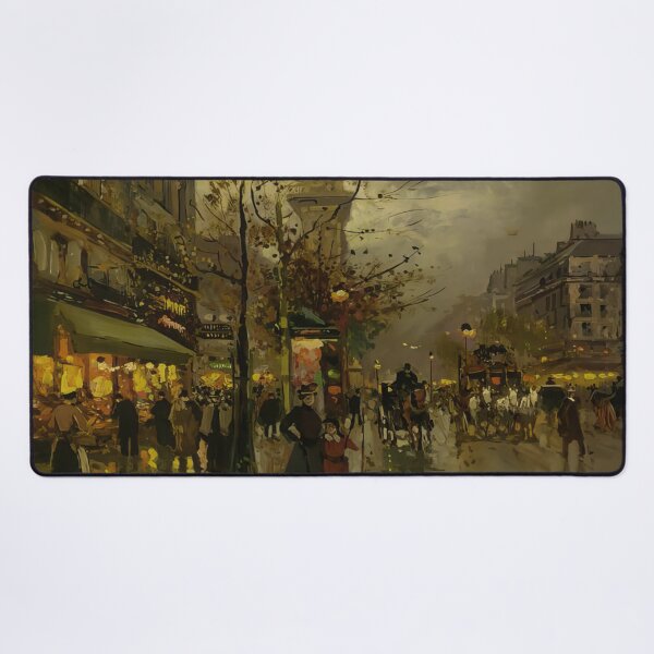 Item preview, boulevard a paris by Edouard cortès - Edouard cortès artwork designed and sold by namikikkik.