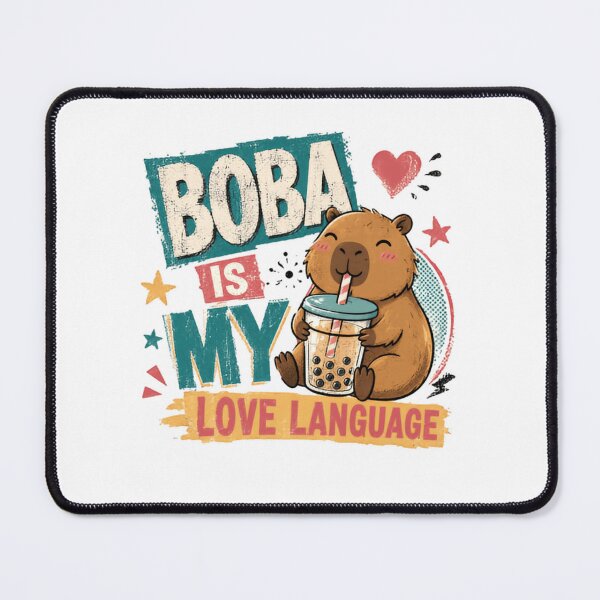 Item preview, Capybara Boba Is My Love Language Bubble Tea Rodent Lover Gift designed and sold by SkeletonsDanger.