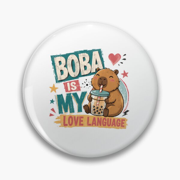 Item preview, Capybara Boba Is My Love Language Bubble Tea Rodent Lover Gift designed and sold by SkeletonsDanger.