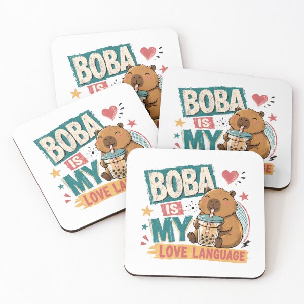 Item preview, Capybara Boba Is My Love Language Bubble Tea Rodent Lover Gift designed and sold by SkeletonsDanger.