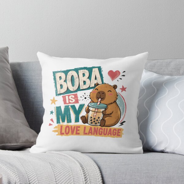 Item preview, Capybara Boba Is My Love Language Bubble Tea Rodent Lover Gift designed and sold by SkeletonsDanger.
