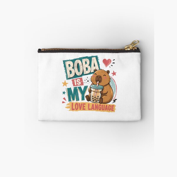 Item preview, Capybara Boba Is My Love Language Bubble Tea Rodent Lover Gift designed and sold by SkeletonsDanger.
