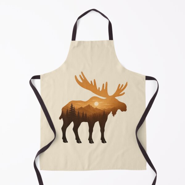 Item preview, Mountain Moose Sunset - Rustic Wilderness Sihouette designed and sold by zibziby.